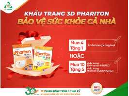 CHƯƠNG TRÌNH KHUYẾN MÃI KHẨU TRANG 3D PHARITON 