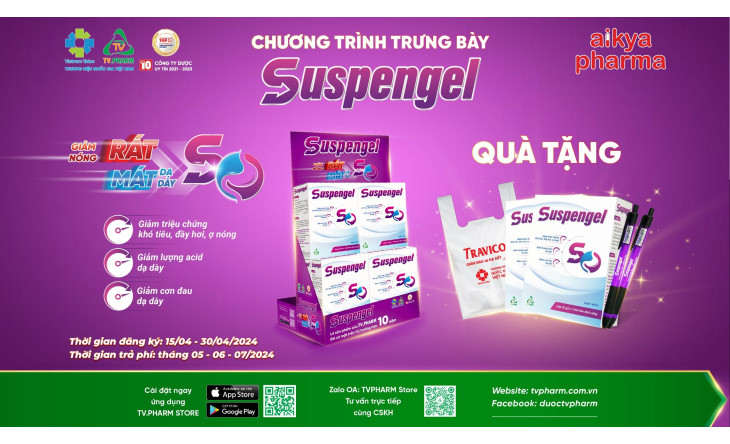 THAY "ÁO TÍM" SUSPENGEL - ĐÓN ƯU ĐÃI HẤP DẪN