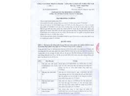 (09/03/2026) Nghị quyết và Biên bản ĐHĐCĐ xin ý kiến bằng VB - liên quan Nhà máy Aikya Europa