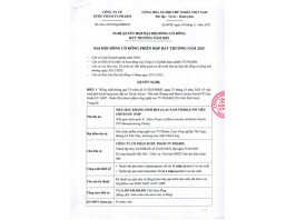 (28/11/2025) Nghi quyết - Biên bản - Tài liệu chính ĐHĐCĐ bất thường 2025