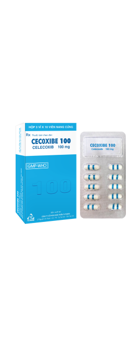 viên nang cứng Cecoxibe 100 V/10, H/30