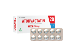 Viên bao phim Atorvastatin 20mg v/10 ,h/30