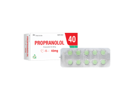 Viên nén Propranolol 40mg V/10, H/100