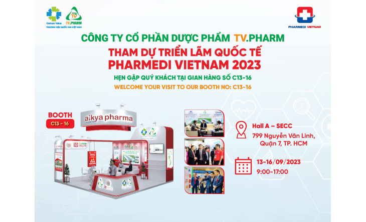 TV.PHARM PHARMACEUTICAL JSC PARTICIPATES AT INTERNATIONAL MEDICAL EXHIBITION - PHARMEDI VIETNAM 2023