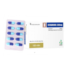 Cefadroxil  500mg (Hộp 10 vỉ x 10 viên)