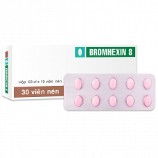 Bromhexin 8 (Hộp 03 vỉ x 10 viên, Chai 500 viên)